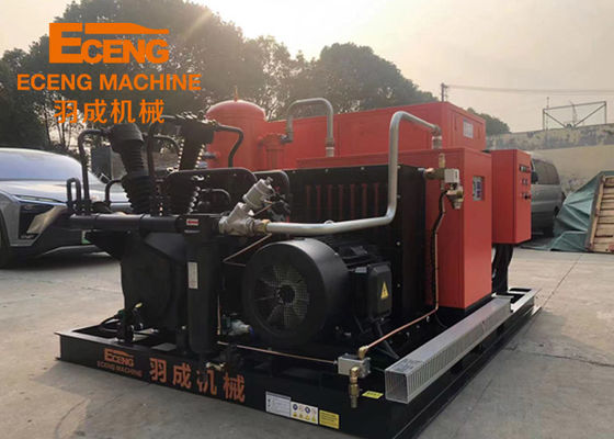 Αεροσυμπιεστής υψηλών βιδών 40bar 10.0m3/λ. 105kw με τον ενισχυτή που συνδυάζεται