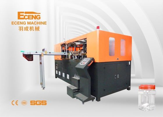 Τρόφιμα Cas PET Jar Stretch Blow Molding Molding Machine 4 κοιλότητες Υψηλή απόδοση